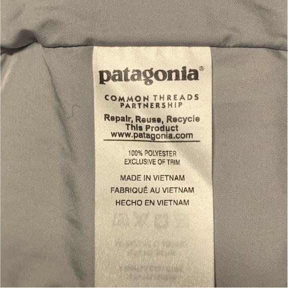 PATAGONIA LOS Gatos Deep Fleece Vest in Light Gray Size XS - Picture 9 of 9